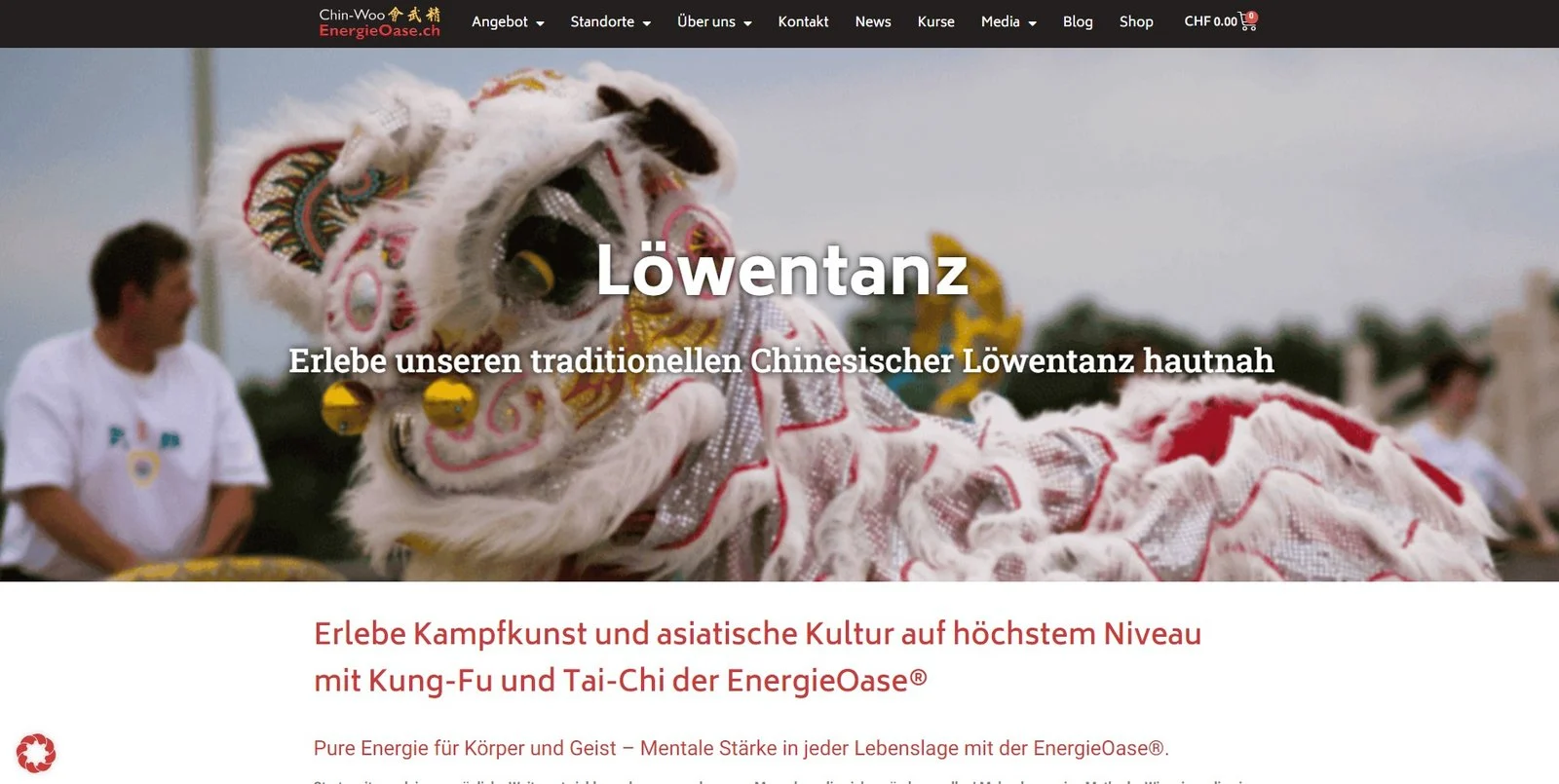 Website von Chin-Woo Energieoase