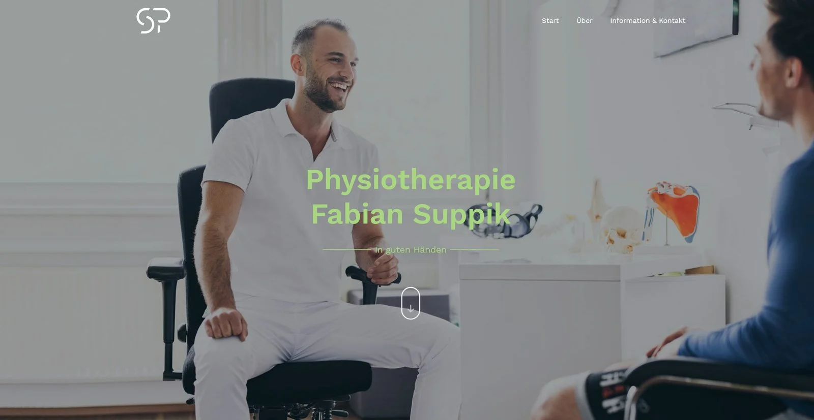 Website von Physiotherapie Fabian Suppik